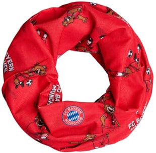 FC Bayern München Multifunktionstuch I Schlauchschal I Loop Berni I Kinder I Rot