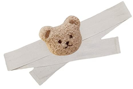 Vorhang-Raffhalter, Vorhang-Zugseil, Mehrfach Verwendbar für Kinderzimmer (Milchtee Farbe Bär)