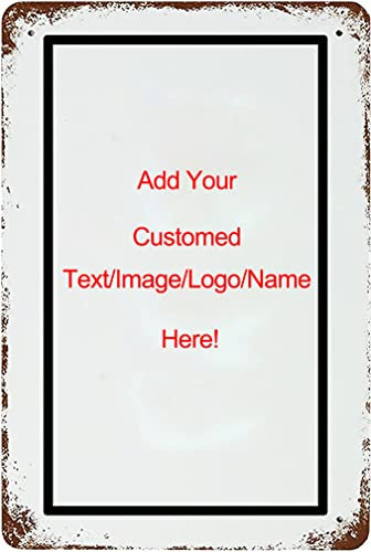 Carteles de Chapa Personalizados Carteles de Chapa Vintage Personalizados con Texto fotográfico para el hogar, Bar, Aula, cafetería, Hombre, Cueva, Cartel al Aire Libre, decoración, Regalos