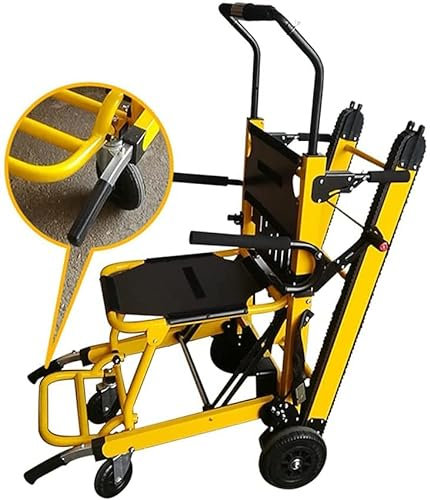 QULACO Elektro-Klettertreppen-Rollstuhl-Rollstühle Leichte zusammenklappbare Kraft Kompakter Elektro-Rollstuhl Mobiles Hilfsmittel ++ Treppensteiger-Treppen-Bahre