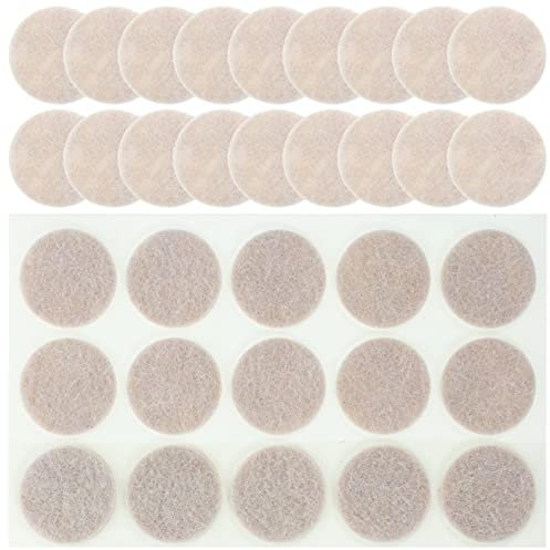 MAGICLULU Stuhlbeinpolster 225 Stück Filz-Möbelpads Selbstklebende Filzpads Stuhlfußpolster Stuhlbeinschutz Kratzfeste Bodenmatte Bodenschutz Für Hartholz-Laminatboden Beige