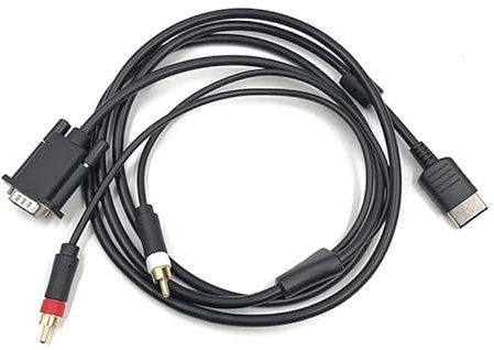YANHAO [Piezas de Videojuegos] For Sega Dreamcast DC VGA Cable de Alta definición RCA Adaptador de Sonido HD Box PAL NTSC for Sega Dreamcast DC Console [Reemplazar] (Color : DC VGA Cable)