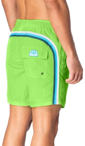SUNDEK Costume Arcobaleno Elastico in Vita M505DTA100/ Boardshort Tg.XXL col. 24813 Fluo Green 13/Verde Fluo