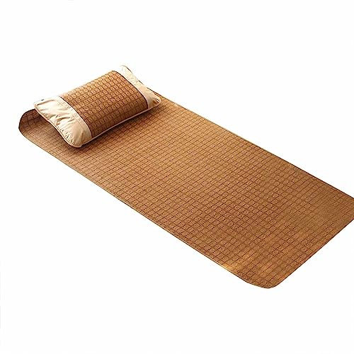 Matelas De Couchage D'été, Matelas En Bambou, Tapis De Rotin, Matelas De Couchage D'été Pliable, Literie D'été En Bambou, Lit De Tapis En Bambou Respirant Pour Dortoir Scolaire à Domicile(135*200cm)