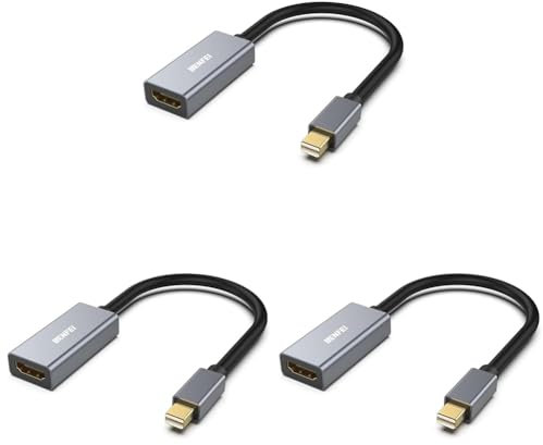 BENFEI Mini DisplayPort to HDMI Adapter, Thunderbolt 2 to HDMI Adapter Compatible for MacBook Air/Pro, Microsoft Surface Pro/Dock, Monitor, Projector[Gold-Plated Connectors& Aluminium Shell]