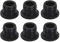 sourcing map 6 Pieces Black Plug Holes, H13 Waterproof Rubber Button Plug for 13mm / 0.51 Hole