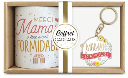 STC Coffret mug porte cle maman d amour