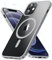 Für iPhone 12 Hülle,iPhone 12 Pro Hülle für Magsafe mit Panzer Schutz Glas,[Schutz in Militärqualität] Stoßfest Magnetisch Handyhülle iPhone 12|iPhone 12 Pro Case Dünn Outdoor Cover Schutzhülle,Grau