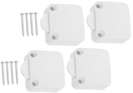 Gadpiparty 4 Stück Lichtschalter für Türlichtschalter schalten Schrank Schrank Lichtschalter elektrischer Lichtschalter Kleiderschrank Türschalter Knopf typ 2a Abs Weiß