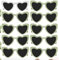 YAOZUP Jga Accessoires Frauen, 22 Stück JGA Deko Accessoires, 10 Herz Sonnenbrille+10 Bride Haargumm, Bride to Be Herz Brille Set, Jungesellinnenabschied Frau Accessoires für JGA Party Hochzeit (Grün)