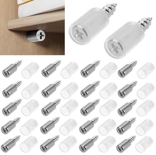 zrfgbxim 50 Piezas Clavijas de Soporte Baldas Armario, Soporte de Baldas, Soportes para Estantes, Metal Clavijas de Soporte de Estantes con 50 Fundas Antideslizantes para Armario de Vidrio y Libreria