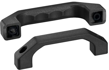 Rohde AG Griffe, Haltegriffe, Kunststoffgriffe, Bügelgriffe, Kunststoffbügelgriffe, Industriegriffe, Maschinengriffe (ohne Befestigungsmaterial, Bohrabstand: A = 120 mm, L = 146 mm) (1 Stück)
