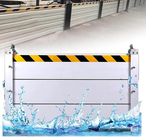 CZAOERXB Barriere für Hochwasser, Hochwasserschutzbarriere, Sicherheitsrettung, Wasserschutz aus Aluminium, Hochwasserschutzbarrieren//Klappe, Kellerfenster, Entfernung der Hochwasserschutz