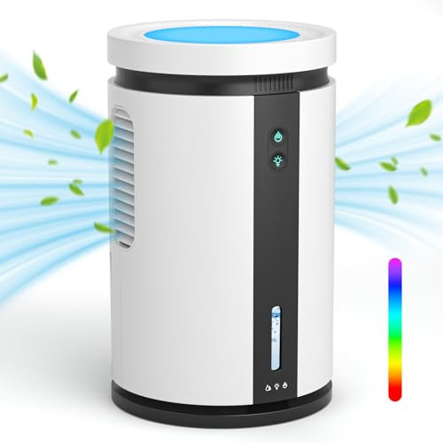 Deumidificatore Casa, Diealles Shine 2500ML Deumidificatore Piccolo, Deumidificatore Silenzioso con Luci LED 7 Colori Spegnimento Automatico Per La Casa Bagno Cabina Armadio ambiente RV