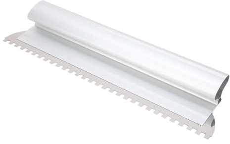 Tile Trowel, 2/5x2/5in Square Notch Trowel Tile Adhesive Spreader Tile Tools, Wall Tile Leveling Tool Wall Tile Trowel for Large Tiles Flooring Tiling Masonry Hand Trowel (400mm