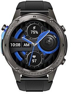 Chillitech® GPS Smart Watch, 1.43 AMOLED Display, Fitness Tracker with GPS Satellite Navigation, 5ATM, Long Battery Life, 170+ Sports Modes, IOS & Android App (Blue)