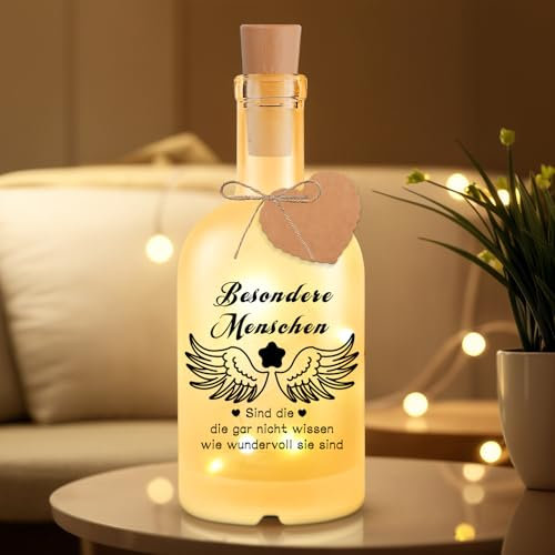 Szhhrxi Bottle Light with Saying, Gifts for Women, Illuminated Decorative Bottle with Stopper, Gifts for Birthday, Light Bottle Personalised Special Gifts for Women (CB)