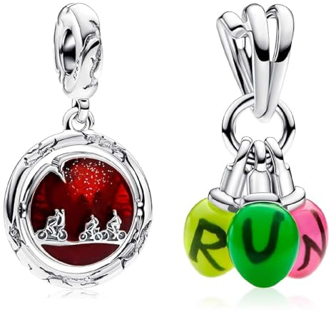 MSPOVOF Leuchtende Schattenwelt & Run Charm, S925 Sterling Silber Bead, für Armbänder und Halsketten, für Frauen Schmuck Geschenk