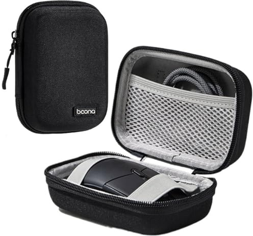 Taoricen Borsa Custodia protettiva Compatibile con Logitech GPW / G705 / M750 / Anywhere 3S Mouse, A prova di caduta Guscio rigido Custodia (Nero)