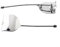 ZYNCUE Tappo di copertura per gancio di traino per Fiat 500 07-12, sostituisce 7345559393 copertura per paraurti posteriore