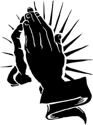 ZCHZCS Car Autocollant 15cm * 11,3 Cm Jésus Hands Christ JDM Mignon Drôle De Vinyle Decal Car Sticker