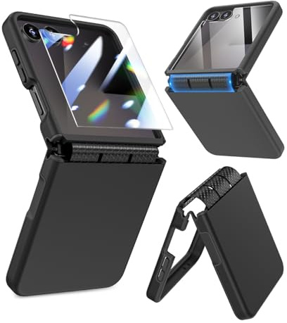 Caka for Samsung Galaxy Z Flip 8 & 7 Case with Hinge & Screen Protector