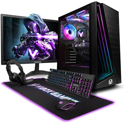 Vibox IV-749 PC Gaming Completo • AMD Ryzen 7 9700X 8 cores • Nvidia RTX 5060 Ti 8GB • 16GB RAM • 1TB SSD • Windows 11 • Schermo da 23 pollici • WiFi 6 + Bluetooth 5.4