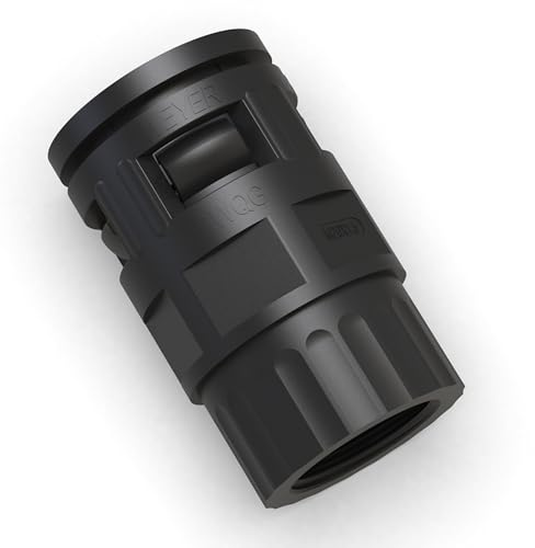 AUPROTEC Wellrohrverschraubung M32 – Innengewinde passend für 29mm Ø Innen I schwarz, IP66, Kunststoff I Kabelschutz für Elektroinstallation I NW29