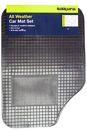 Sakura SS3600 Universal Rubber Car Mat Set