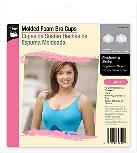 Molded Foam Sew-In Bra Cups - D/DD Cup