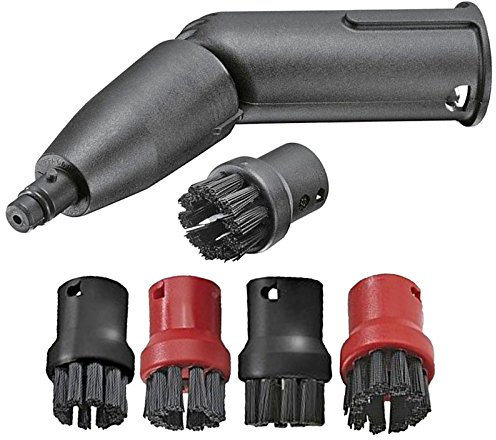 Embout turbo jet et buses à brosse Spares2go pour nettoyeur à vapeur compatible avec Karcher SC1 SC2 SC3 SC4 et SC5