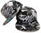JameStyle26 Mr. & Mrs. Snapback Set USA Cap Kappe Basecap Mütze Trucker Cappy Kult (Mr. Mrs. Set Camou Grau)