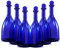 BrandPrint - Bottiglie in Vetro Blu, modello Viola Set di 6, 750ml, Tappo a Sfera Incluso, Ideali per Acqua Solarizzata, Facili da Pulire, Vetro Resistente, Lavabili in Lavastoviglie, Blu, 750ml