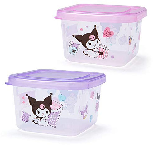 Kuromi Juego de 2 mini contenedores de alimentos