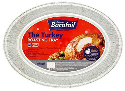 Case of 12 Bacofoil Large Aluminium Turkey Roasting Tray,