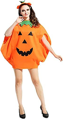 yumcute Halloween Kostüm Kürbis Kostüm Anzug süß unisex mit Lustige Kürbis Cosplay Party Kleidung Karneval lustig Party Cosplay Kleidung Geeignet für Kinder Erwachsene