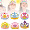 WOKICOR 6 Stück Geburtstagskrone Kinder, Geburtstagskrone Mädchen Junge, DIY Party Krone Hut für Junge Mädchen Prinzessin Party Geburtstagsfeier