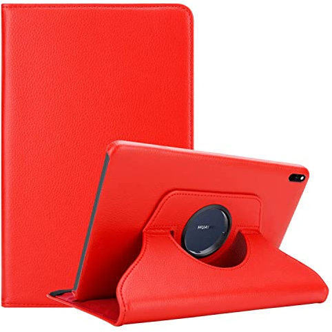 Cadorabo Custodia Tablet compatibile con Huawei MatePad PRO (10.8 Zoll) in ROSSO PAPAVERO - Copertura Protettiva in Stile Libro SENZA Auto Wake Up con Funzione Stand e Cerniera Elastico
