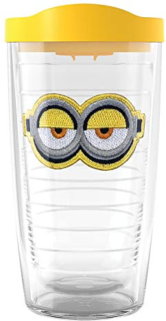 Tervis Despicable Me Minions The Rise of Gru Goggles Made in USA Double Walled Insulated Tumbler Cup Keeps Drinks Cold & Hot, 16oz, Classic