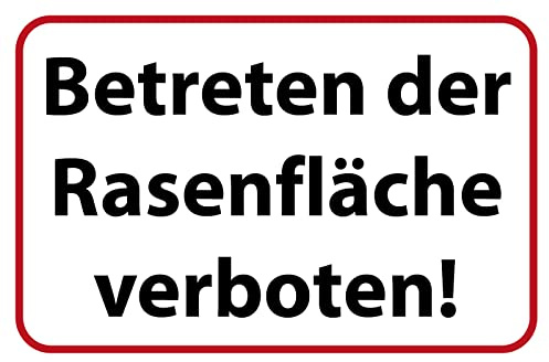 Generisch Blechschild 30x40cm Betreten der Rasenfläche Verboten Hinweis Grundstück Eigentum
