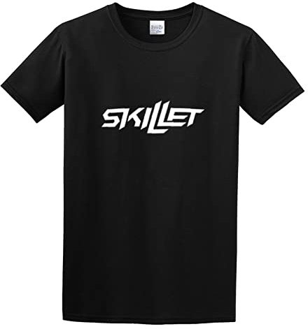 Fashion Men's T-Shirt Skillet Band Logo Comatose Awake Alternative Crew Neck Tops Tee Black M