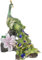 Happyyami Pfau-Ornamente Desktop Pfau Figur Tischkunst Dekor Dekorative Pfaustatue Deko Statue Deko Skulpturen Pfauen Statue Pfauengartendekorationen Pfau-Modell Anzahl Sammlung Harz Kind