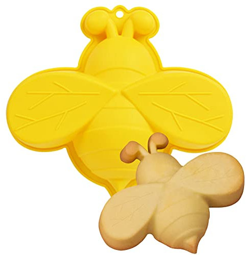 HGSHUO Silikonformen Biene Backform Bienen Kuchenform Silikon Form 3D Kuchenbackform Mousse Schokoladenformen Motivbackformen Gelee Dessert Geburtstag Herbst Picknick
