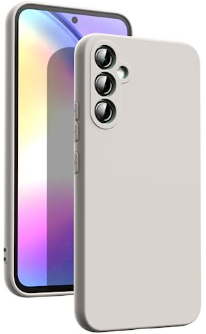 Oududianzi - Hülle für Samsung Galaxy A54 5G Handyhülle, Reiner Farbe Ultradünne Weich Silikonhülle, Stoßfeste Anti-Scratch Gummi Schutzhülle -Taupe
