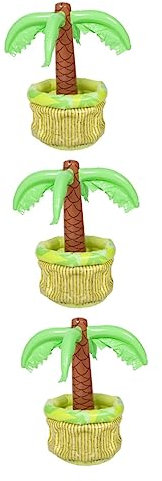 ABOOFAN 3st Schwimmbad Baum Fiesta-partyzubehör Poolkühler Laua Partydekorationen Lebensmitteldekor Hawaiianische Dekorationen Kaktusdekorationen Pool-party Eisbox Pvc Aufblasbar
