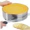 Dorccsi Cake Cutter Ring 9-12inch Adjustable Stainless Steel Round Diy Layer Slicer Anti-rust Washable Mousse Bread Crepe Cake Leveller Cake Leveller Caker Cutter Leveller Cake Ring