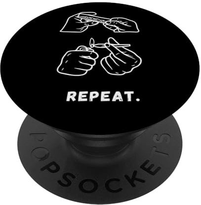 Roll it Lick it Smoke it Funny Weed Stoner Gift PopSockets mit austauschbarem PopGrip