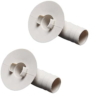 2 pezzi Connettore per tubo di scarico del condizionatore d'aria Strumento a gomito per tubo di scarico dell'acqua a tenuta stagna Raccordo per la casa e professionale durevole ugello di scarico del