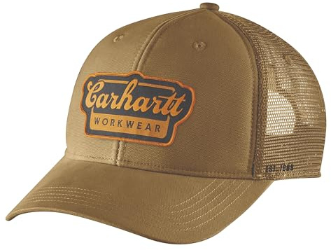 Carhartt Herren Baseballkappe Rugged Flex Twill Mesh-Back Script Patch Cap