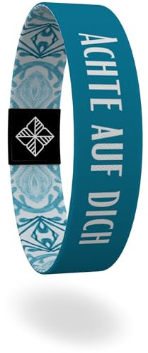 juma - glaubensband | Set Selbstliebe - Verschiedene Größen | Freundschafts-, Energie- & Motivations-Armbänder, Aus Stoff, Inspirierende Glücksbringer (S - 17 cm, Achte auf dich)